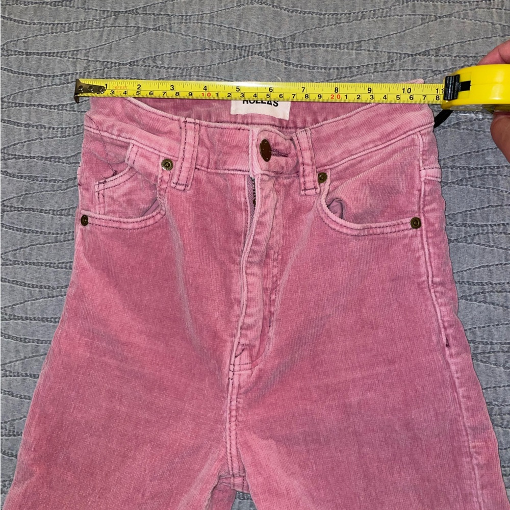 ROLLA’S Eastcoast Baby Whale Corduroy Lilac Cord High rise Flare Pants Size 24 - Picture 14 of 16
